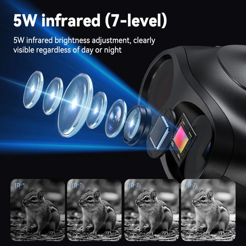 10X Digital Night Vision Binoculars Goggles - 5W IR 800M Full Dark Video