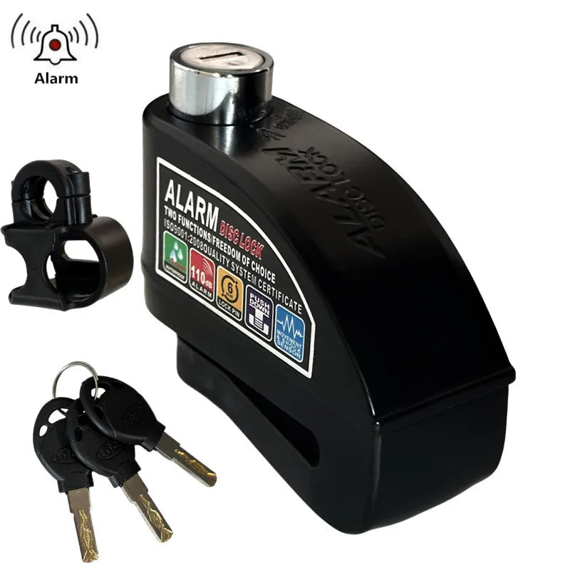 Falante Motorcycle Disc Brake Alarm Lock - Waterproof Anti-Theft Security for Bikes