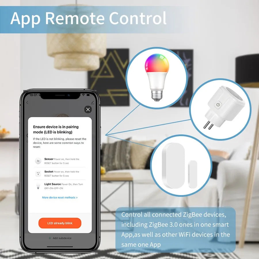 Tuya Multi-mode Gateway - Bluetooth & ZigBee Hub for Smart Home Automation