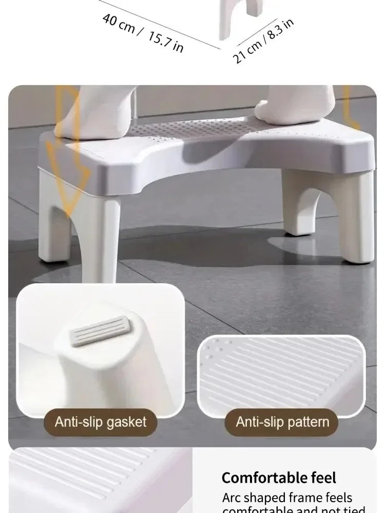 Ergonomic Squatty Potty Toilet Stool for Kids, Pregnant Women & Elderly – Bathroom Foot Stand