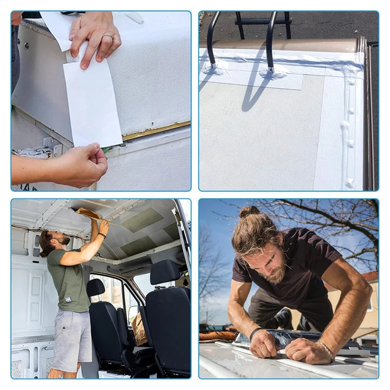 Vabena 16.4ft White RV Sealant Tape - Waterproof UV/Weatherproof Repair