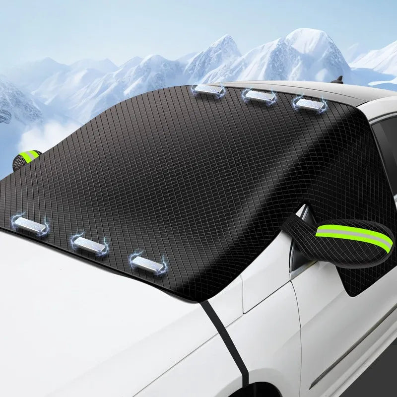 Vabena Car Windshield Snow Cover - All-Season 3 Window Sun Blocker