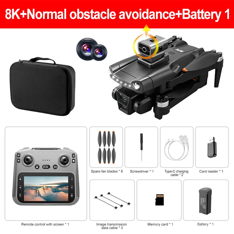 Lenovo V198Max GPS Drone | 4K/8K Dual Camera 5G FPV RC