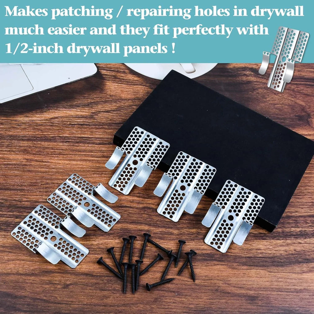 Heavy-Duty Drywall Repair Clips with Screws - Easy Wall Patch & Durable Fastener Solution (10/20pcs)