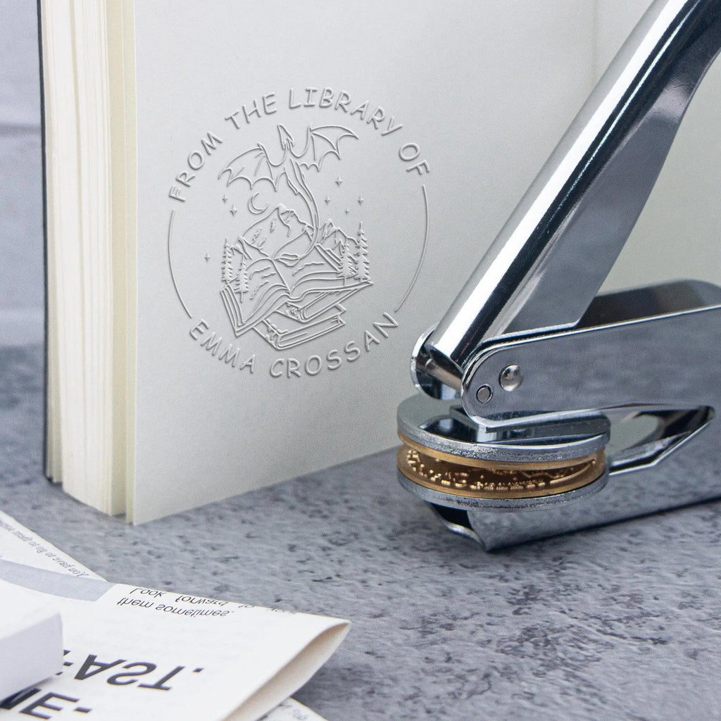 Custom Embosser Stamp for Books, Weddings & Invitations | DIY Seal