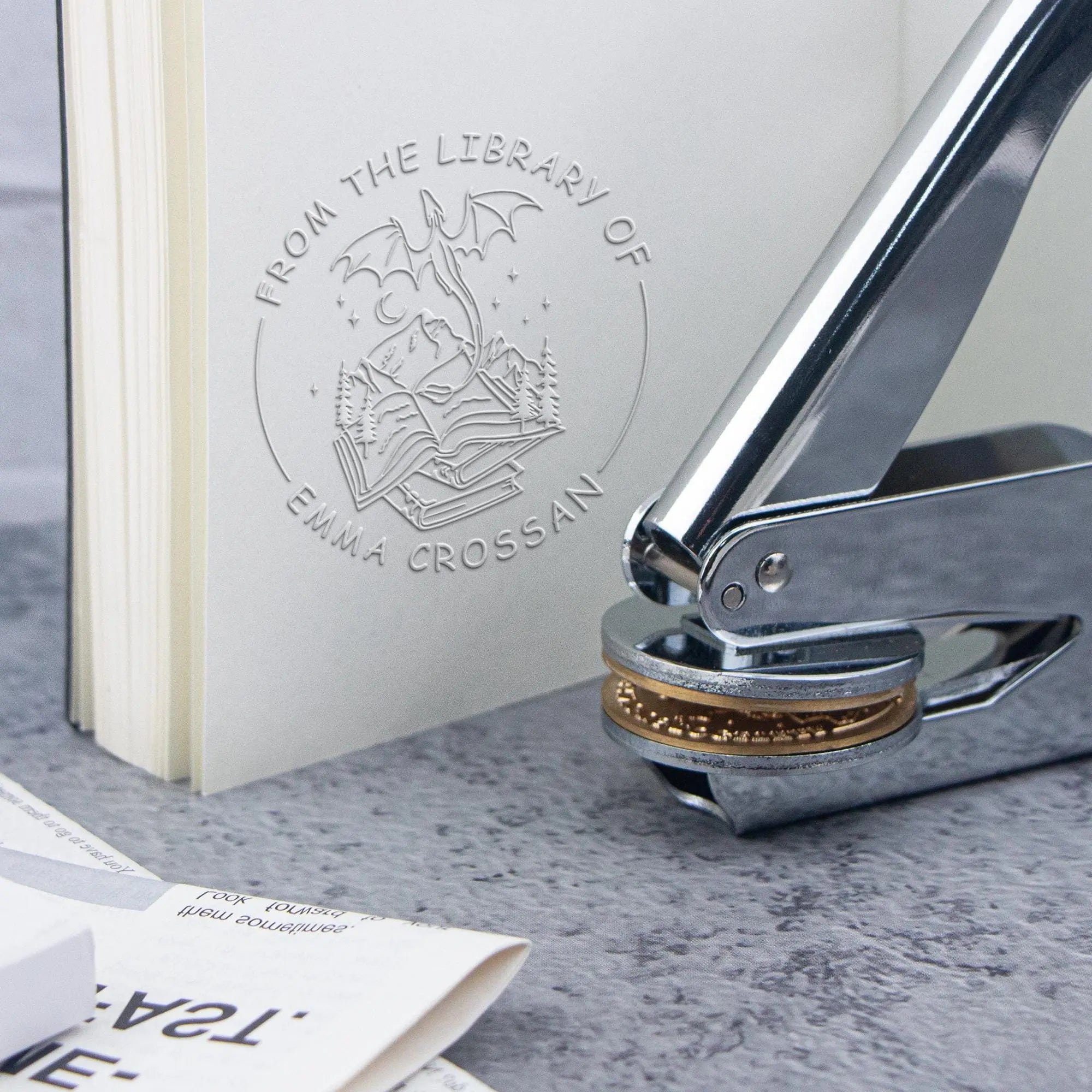 Custom Embosser Stamp for Books, Weddings & Invitations | DIY Seal