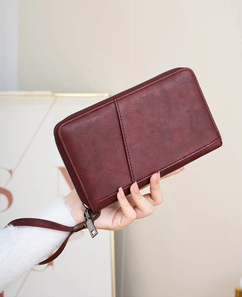 Travel Passport Wallet - RFID Anti-Theft PU Leather Organizer for Men & Women