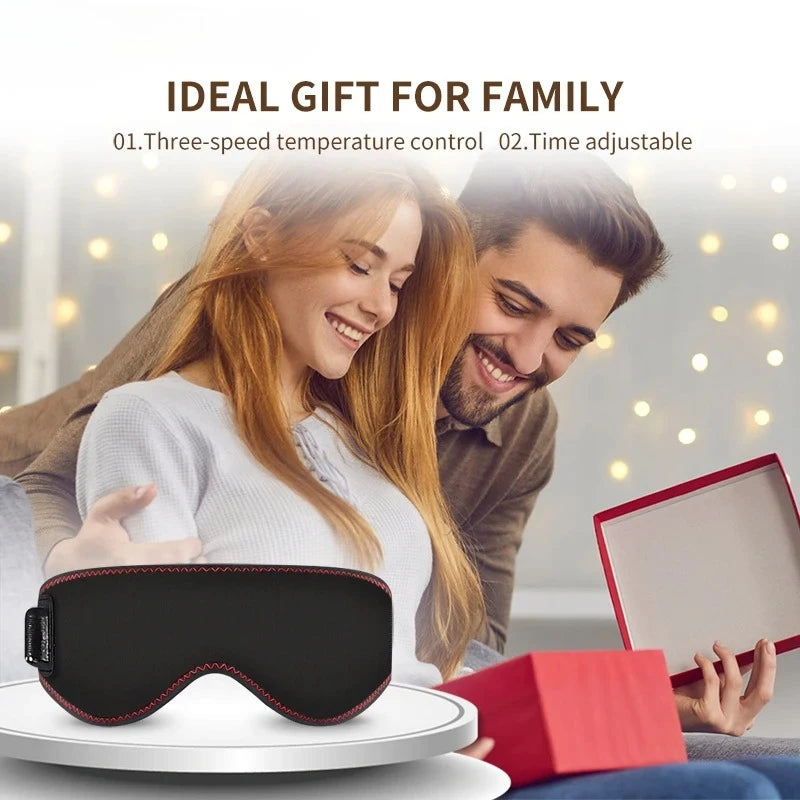 Vabena Heated Eye Mask for Dry Eyes - 3 Heat Levels & Hot Compress