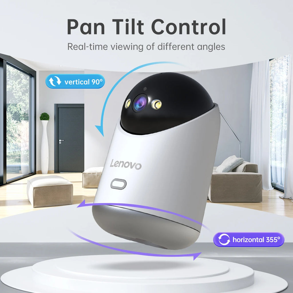 Lenovo 5MP Smart WiFi Outdoor Security Camera with Night Vision