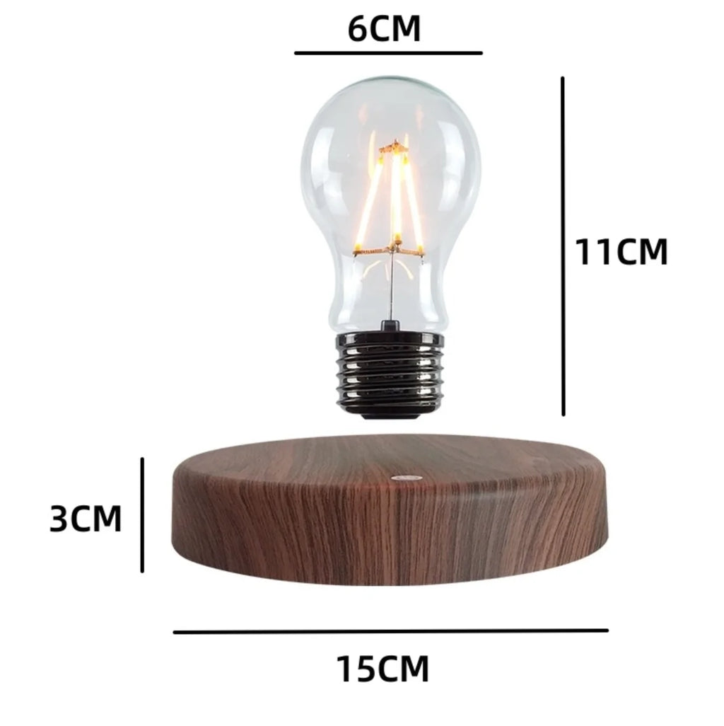 Magnetic Levitation Lamp - Floating LED Bulb Desk Light & Novelty Decor