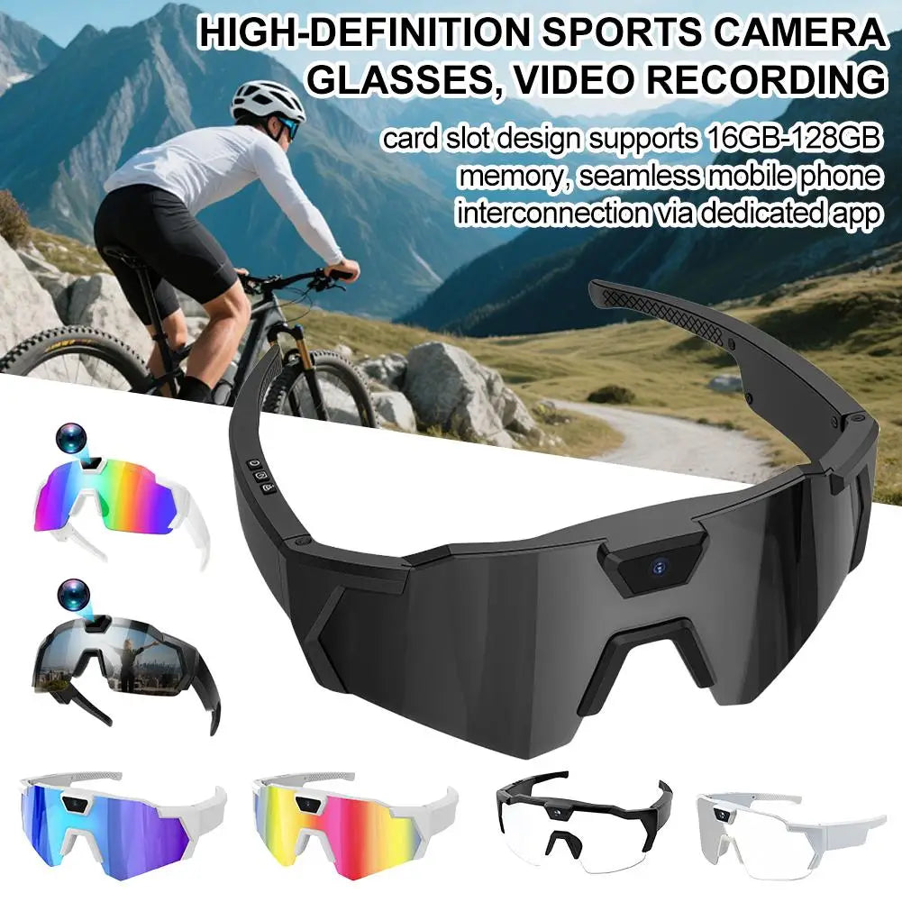 DIXSG HD Video Glasses - Action Camera Sunglasses for Sports