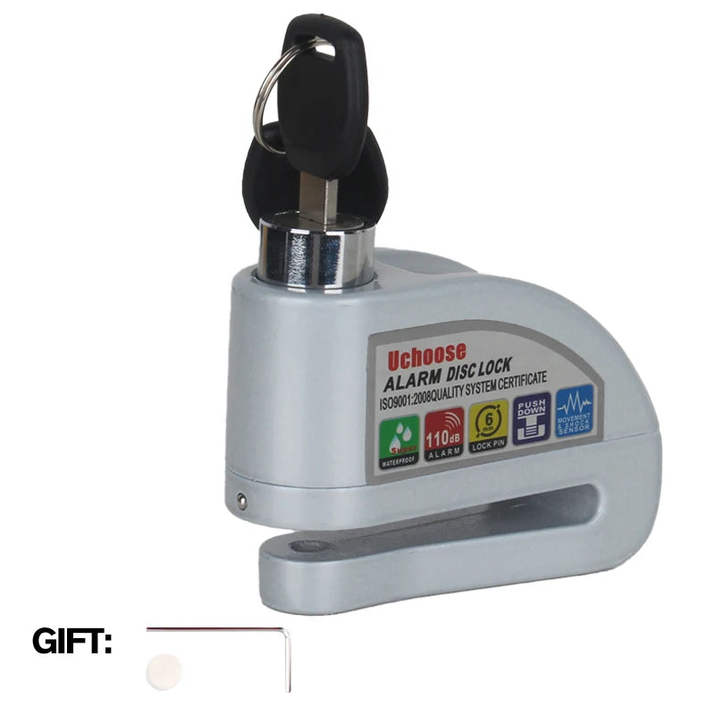 Vabena Motorcycle Disc Brake Alarm Lock | Anti-Theft Scooter Security