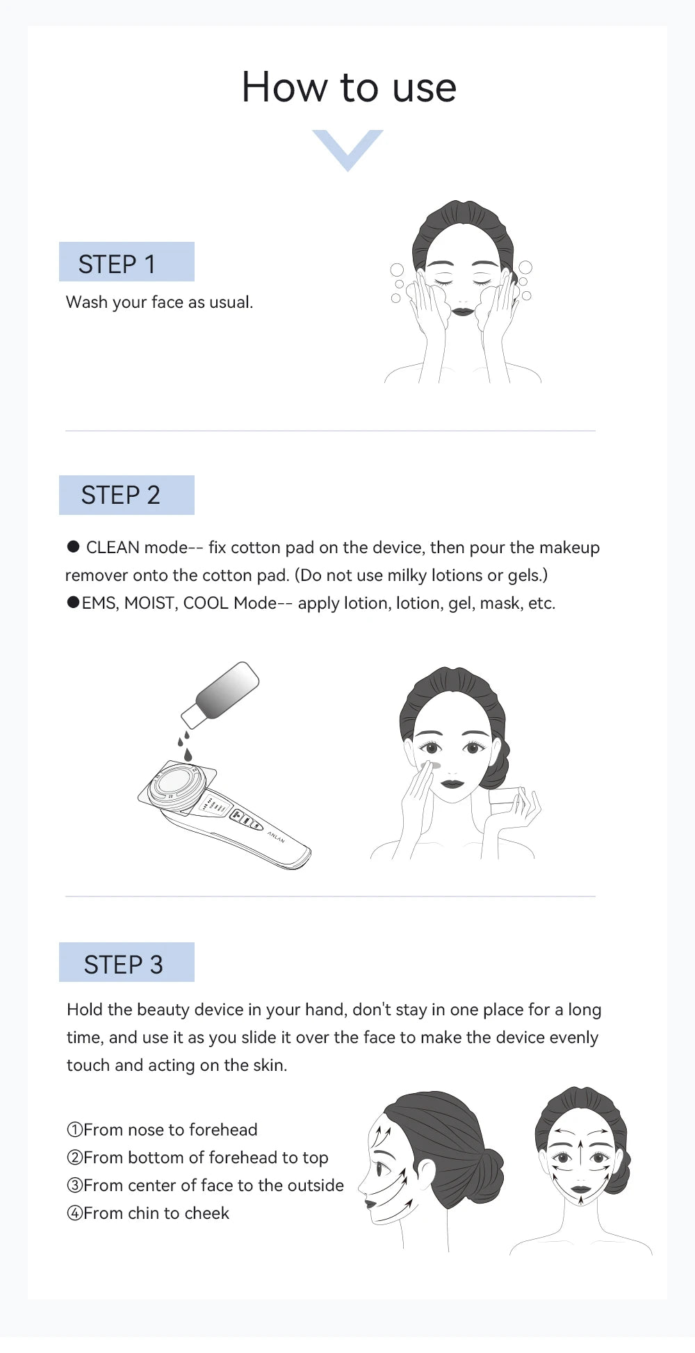 ANLAN Facial Massager Pro | Microcurrent Face Lifting & Anti-aging Device