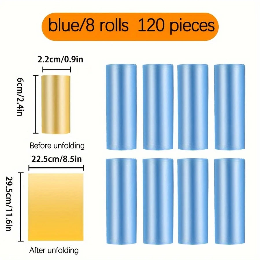 1200 Leak-Proof Dog Poop Bags | Cartoon Paw Graphic Pet Waste Bags