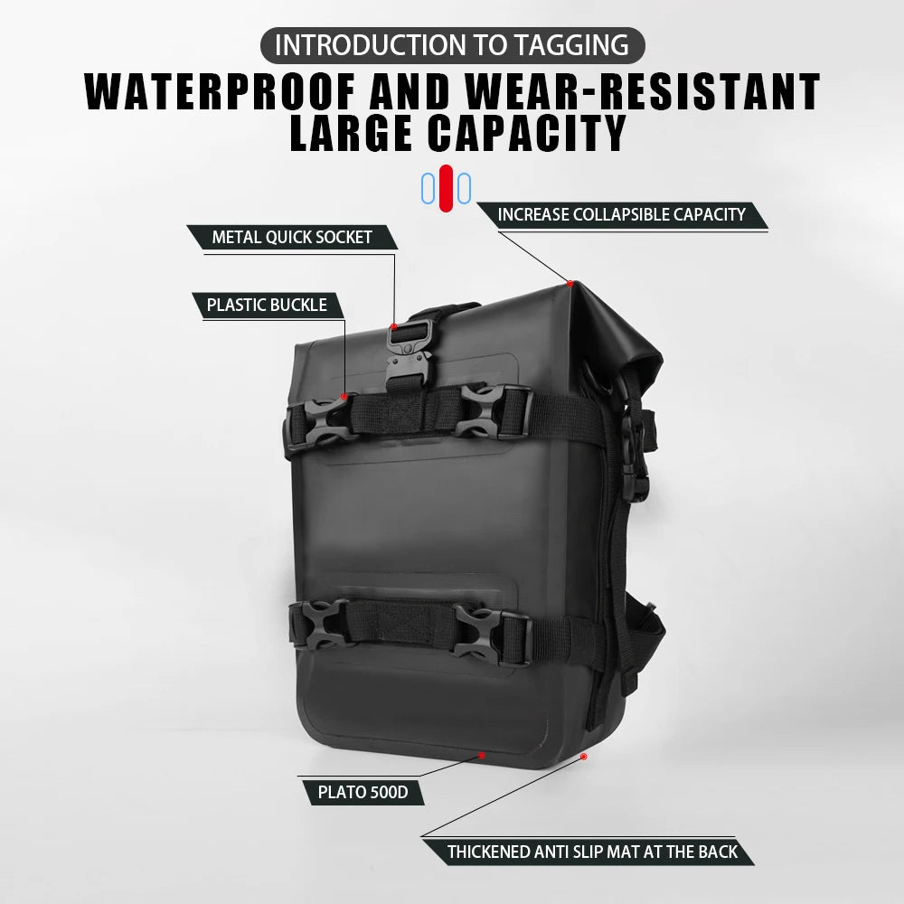 Motorcycle Frame Crash Bar Bag for BMW R1250GS R1200GS ADV Honda NC750X CB500X - Waterproof Tool Storage