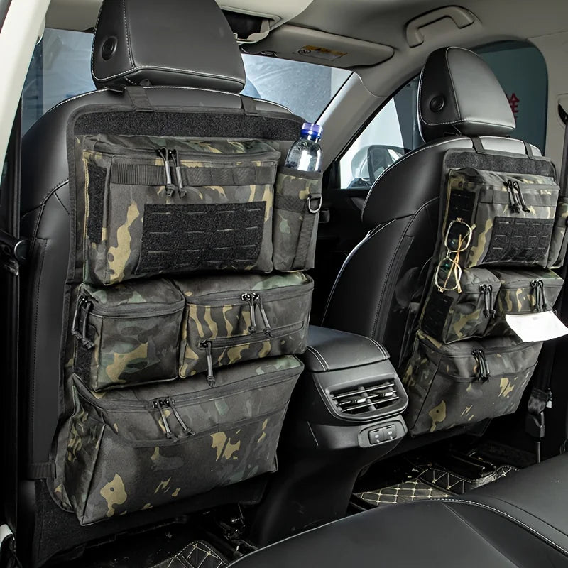 Vabena Tactical Car Seat Organizer – Multifunctional Storage Bag