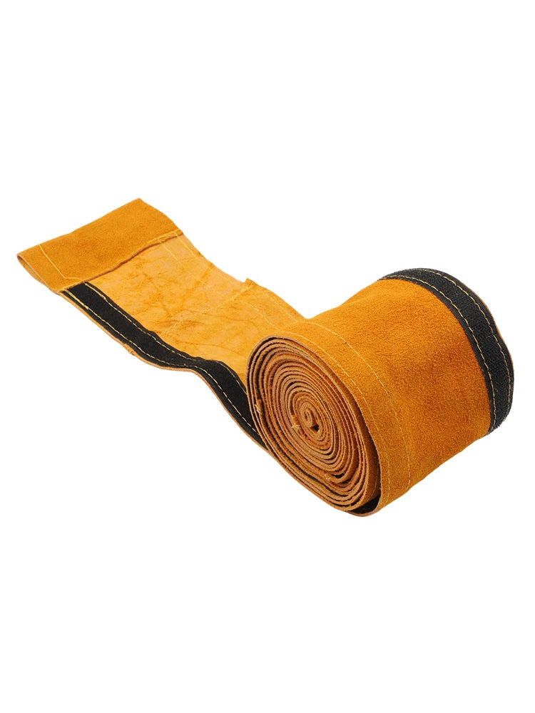Flame Retardant Leather Welding Cable Sleeve 3.5m - TIG, MIG, Plasma Torch Protection