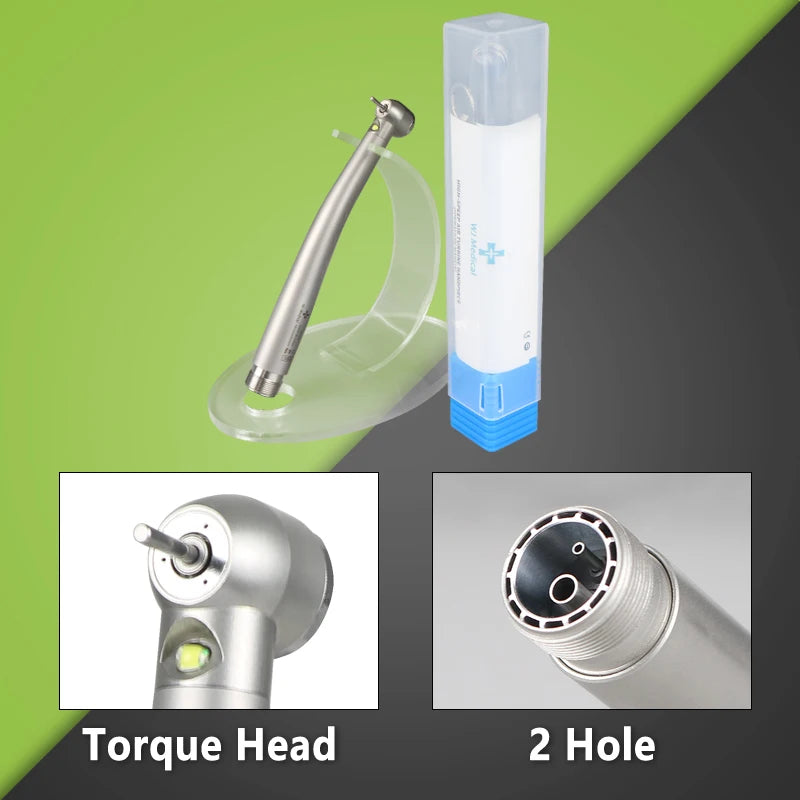 Vabena LED High-Speed Dental Handpiece | E-Generator Push Button Turbine