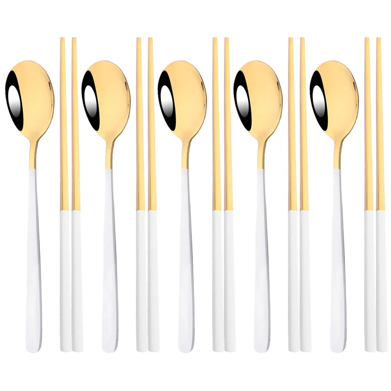 Vabena Luxury 304 Stainless Steel 10-Piece Cutlery Set | Premium Tableware