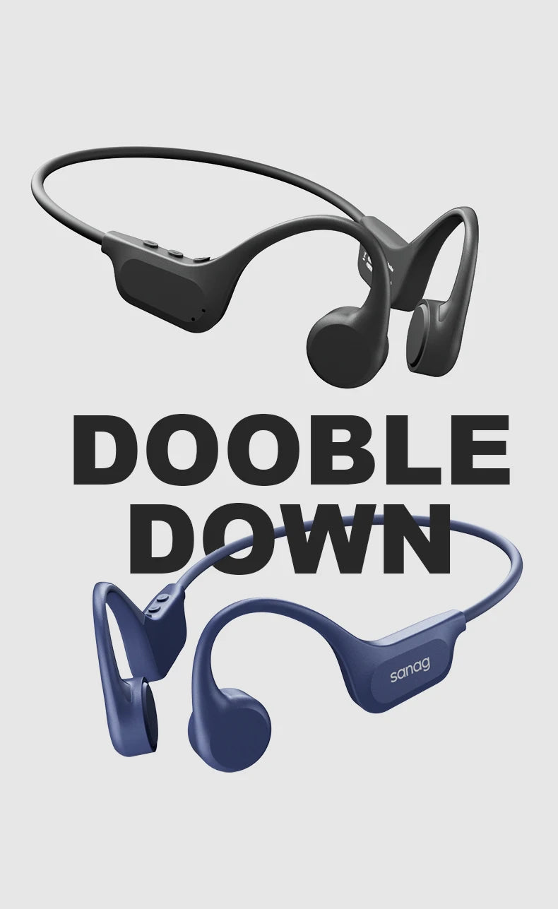 Sanag B60S Bone Conduction Swimming Headphones IPX8 Bluetooth MP3