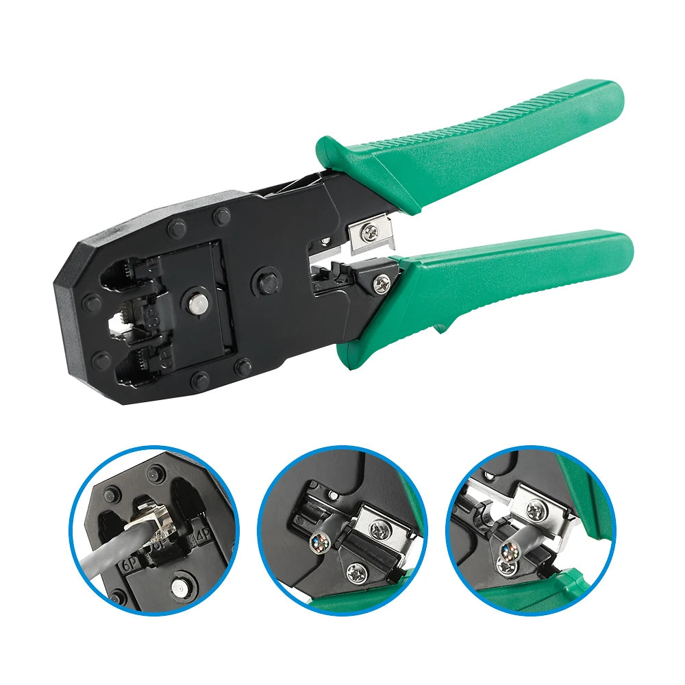 RJ45 RJ11 Network Cable Crimper LAN Tester 12-in-1 Kit