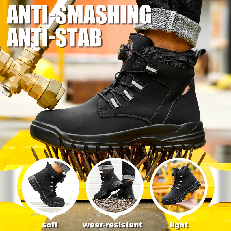 Waterproof Steel Toe Industrial Work Boots - Ultimate Protection