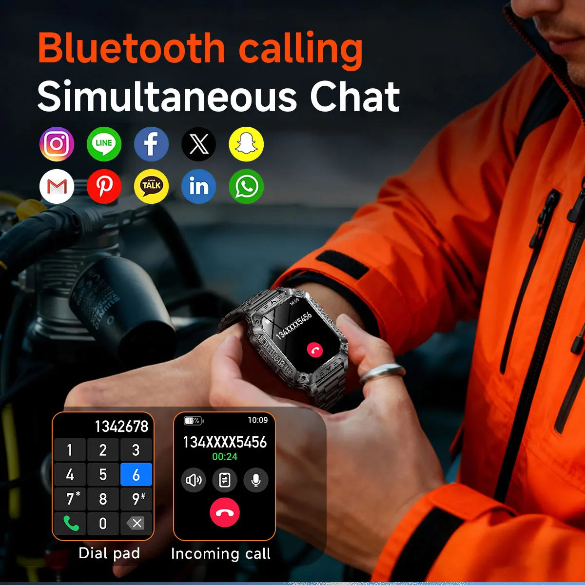 Apex Outdoor Smartwatch | GPS, Flashlight, AMOLED, 10ATM - Your Ultimate Adventure Companion