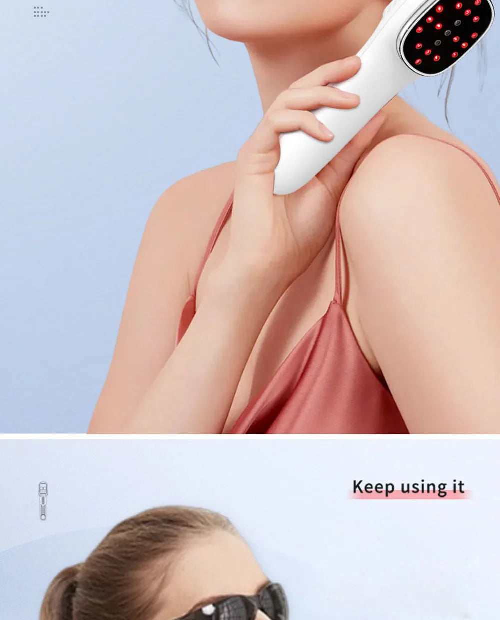 650nm+808nm Red Light Infrared Therapy Device for Skin Rejuvenation & Pain Relief