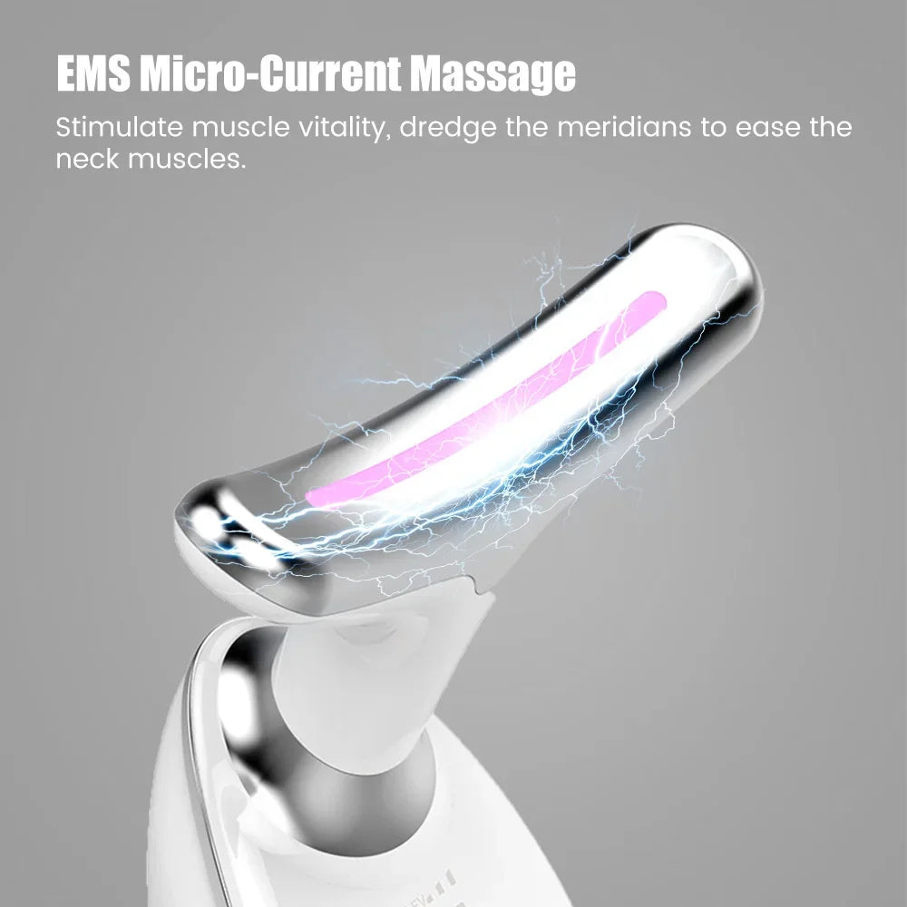 Vabena Face & Neck Lift Device - EMS, LED Light Therapy, Anti-Wrinkle Massager