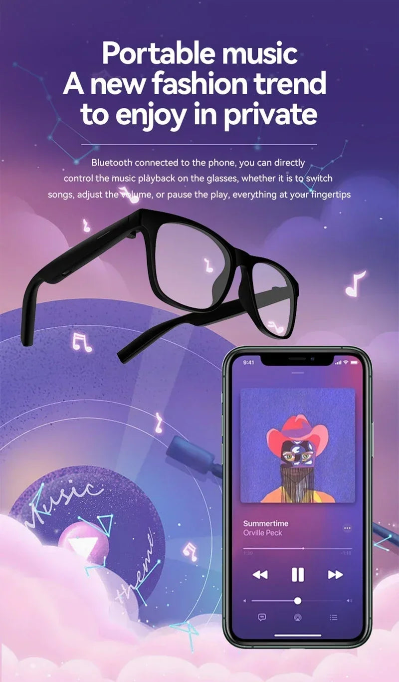 Lenovo AI Smart Camera Glasses - Hands-Free Live Capture & Streaming