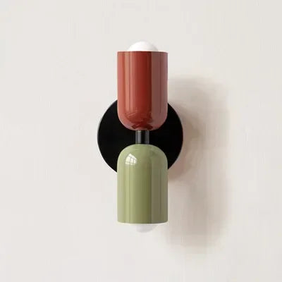 Colorful Nordic Macaron Wall Lamp for Bedside, Living Room & Kids' Decor
