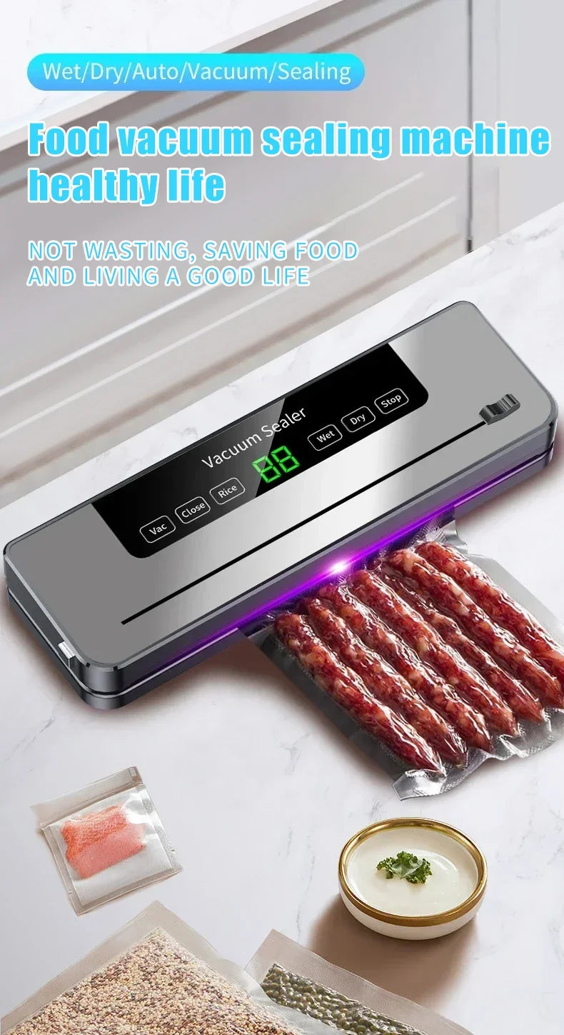 CENRR Electric Vacuum Sealer - Food Preservation System with Built-in Cutter