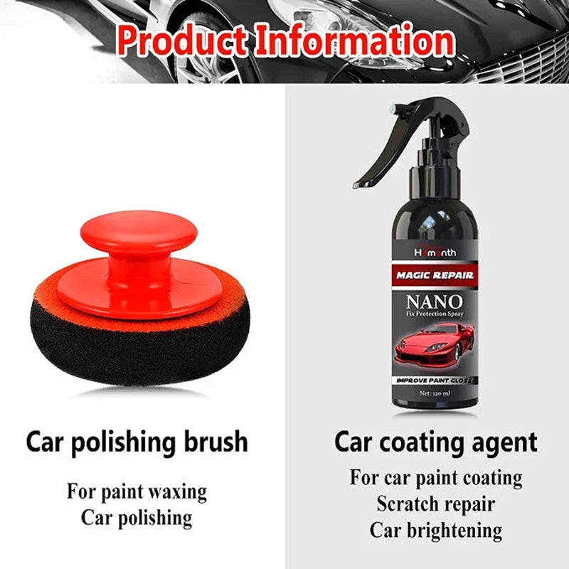 Car Paint Nano Coating Kit | High Gloss & Scratch Protection