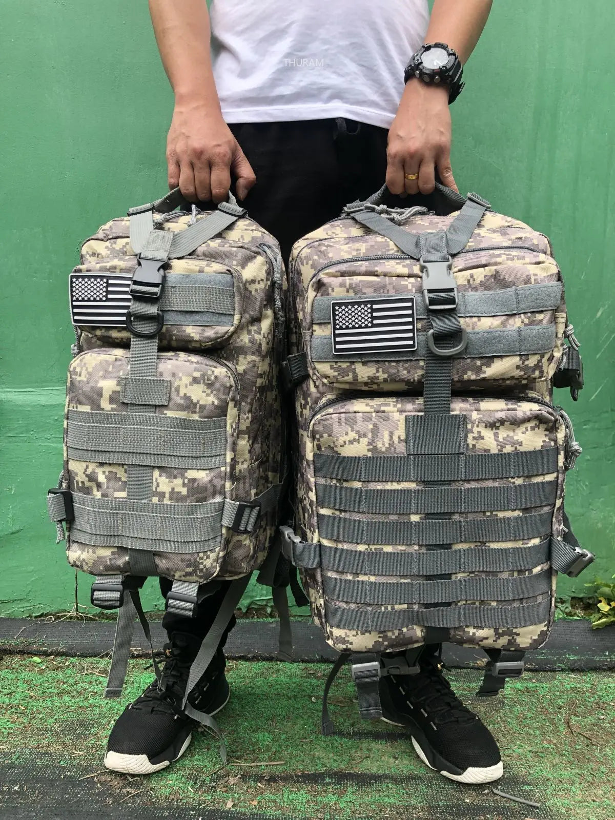 Thuram 1000D Waterproof Tactical Rucksack for Hiking & Camping