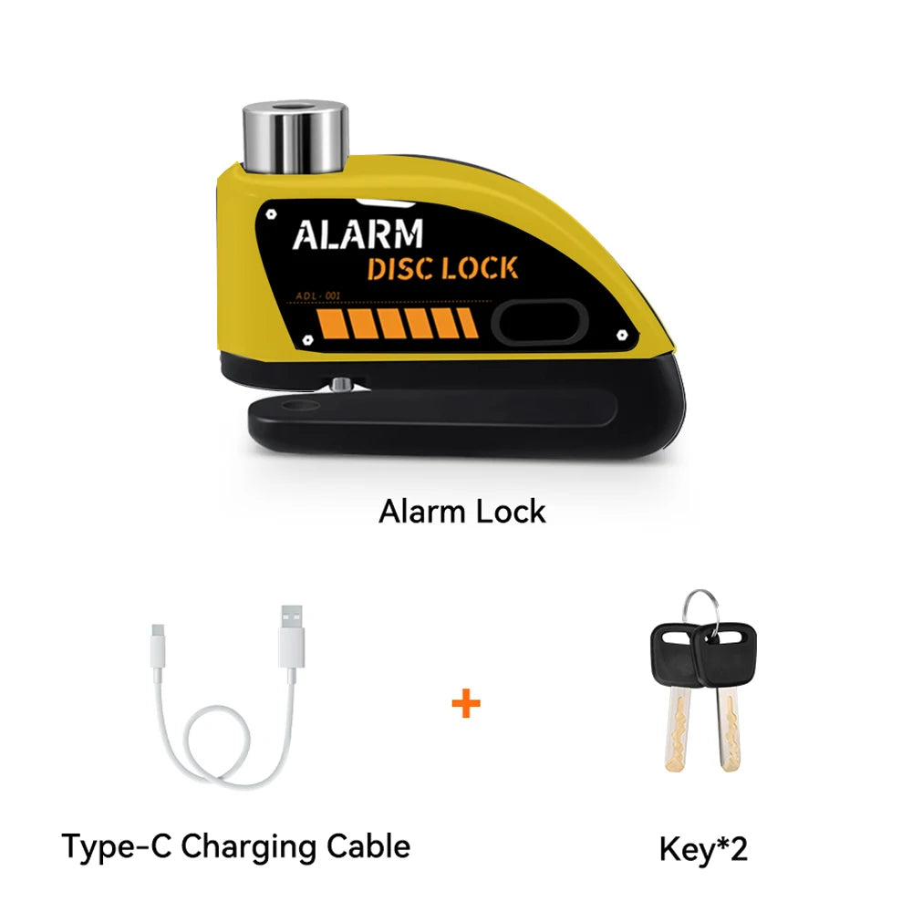 Extractme 120dB Motorcycle Alarm Disc Lock - Anti-Theft Security