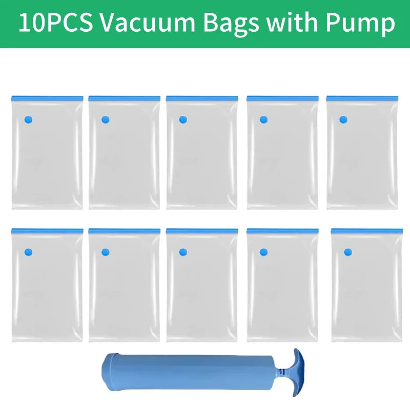 Vacuum Storage Bags 1-10 Pack | Space Saver for Comforters & Travel
