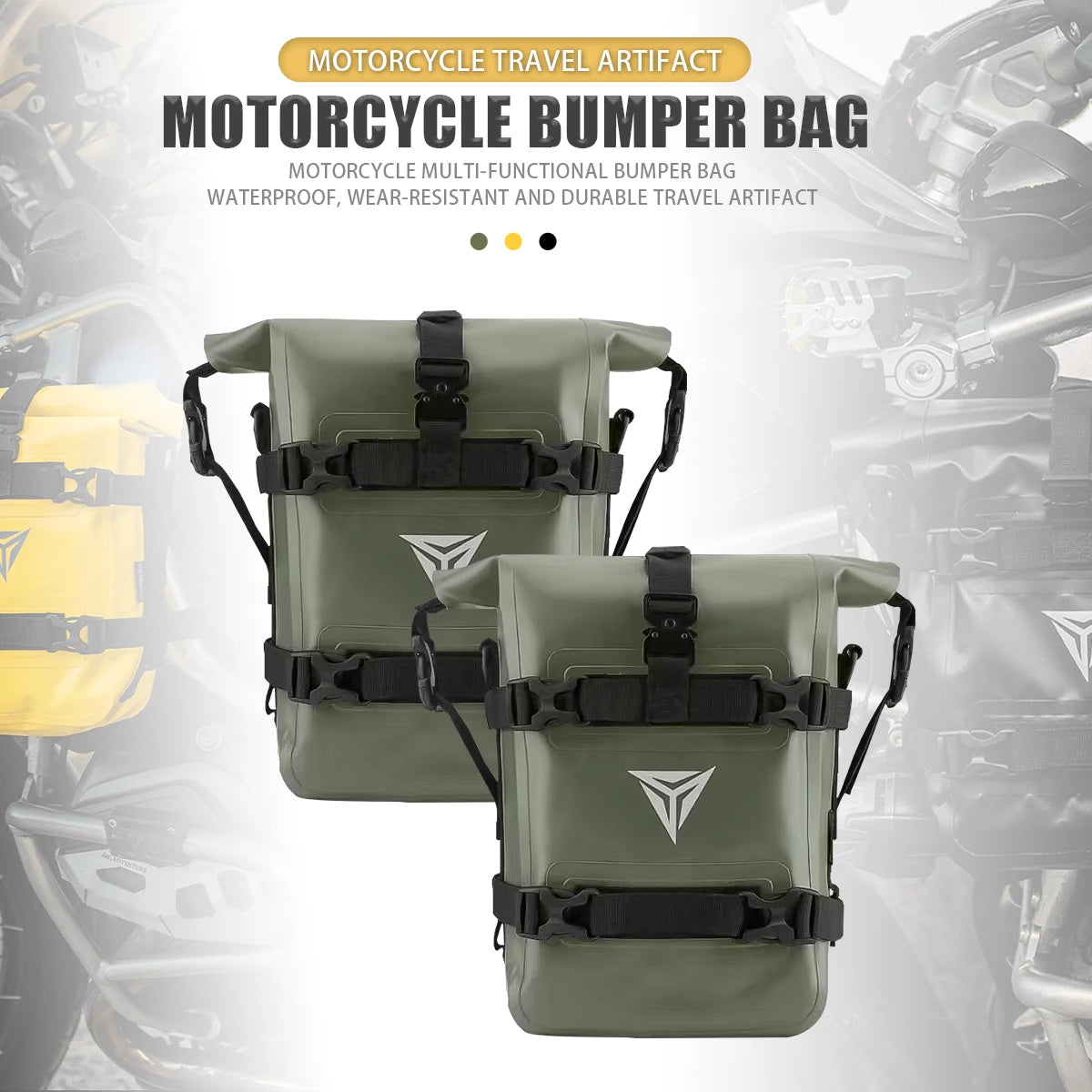 Motorcycle Frame Crash Bar Bag for BMW R1250GS R1200GS ADV Honda NC750X CB500X - Waterproof Tool Storage