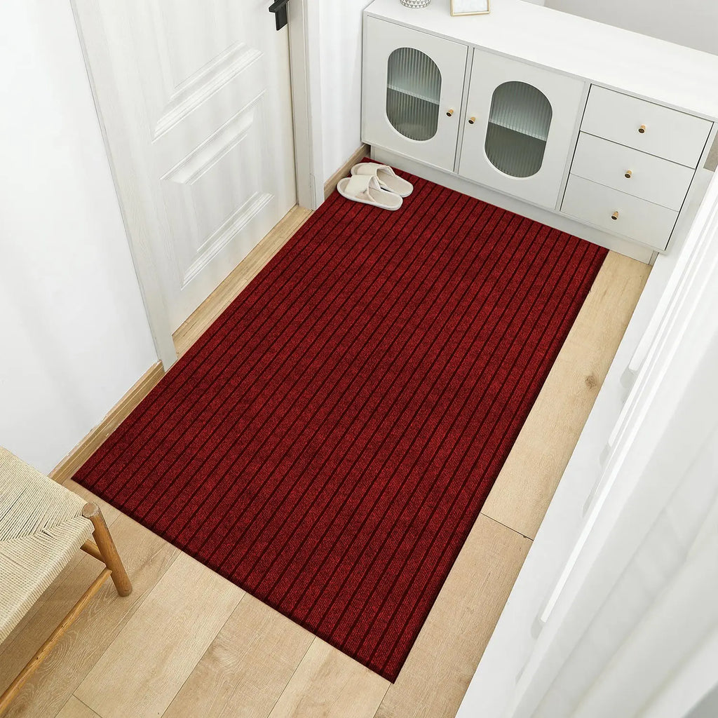 Large Striped Rubber Anti-Slip Corridor & Outdoor Carpet | Washable Area Rug