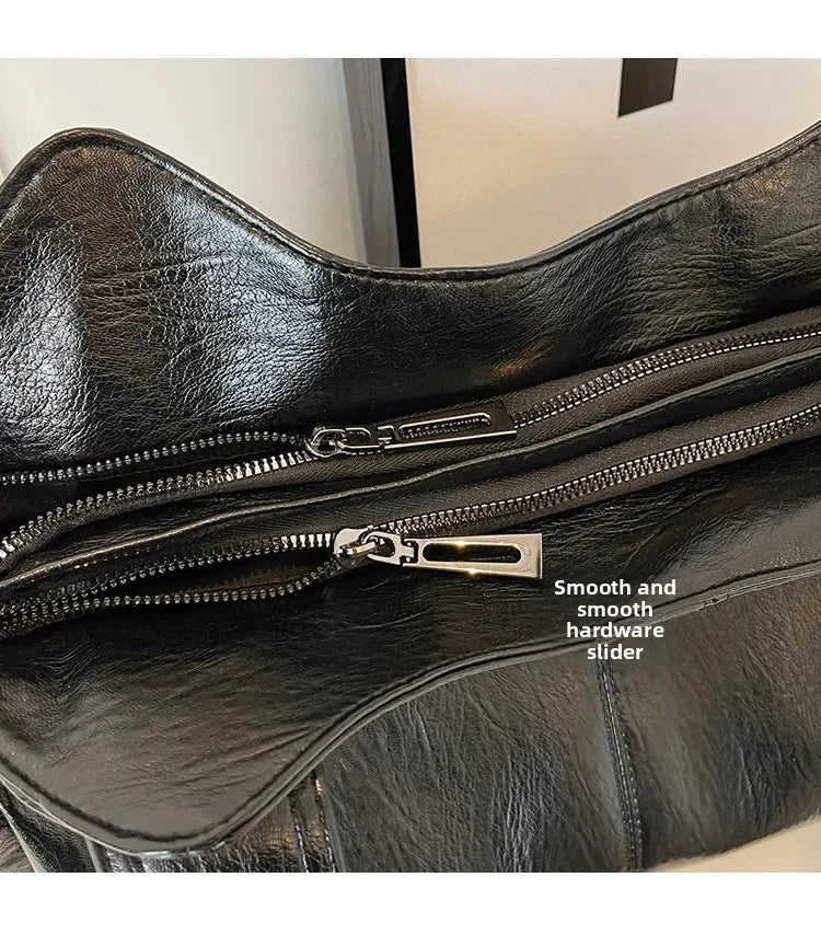 Vabena 2026 Soft Interior Shoulder Bags - High Quality Contrasting PU Handbags
