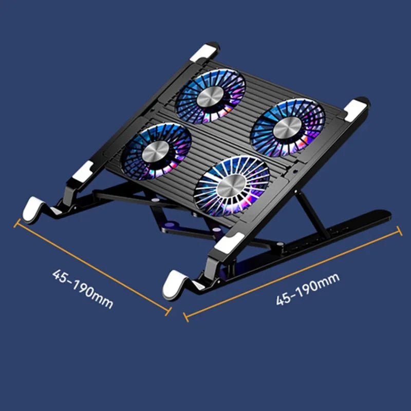Vabena Laptop Cooling Stand - Portable Ergonomic Riser