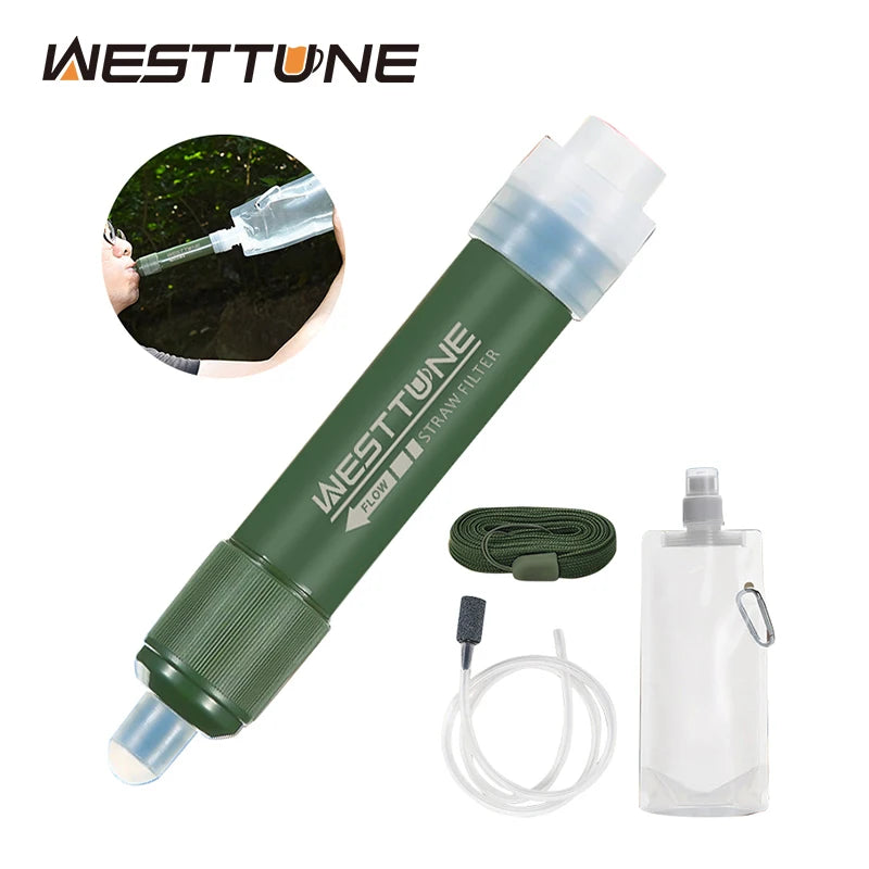 Westtune Portable Water Filter Straw | Survival & Camping Filter
