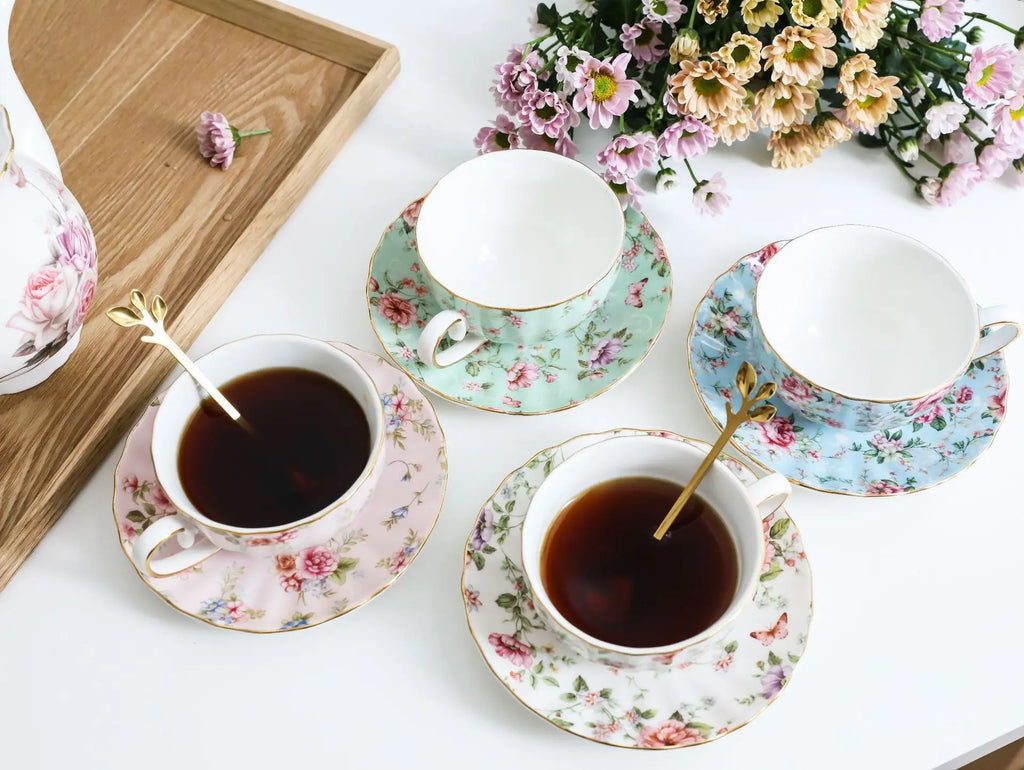 Vabena Luxury Bone China Coffee & Tea Set - Elegant Serveware