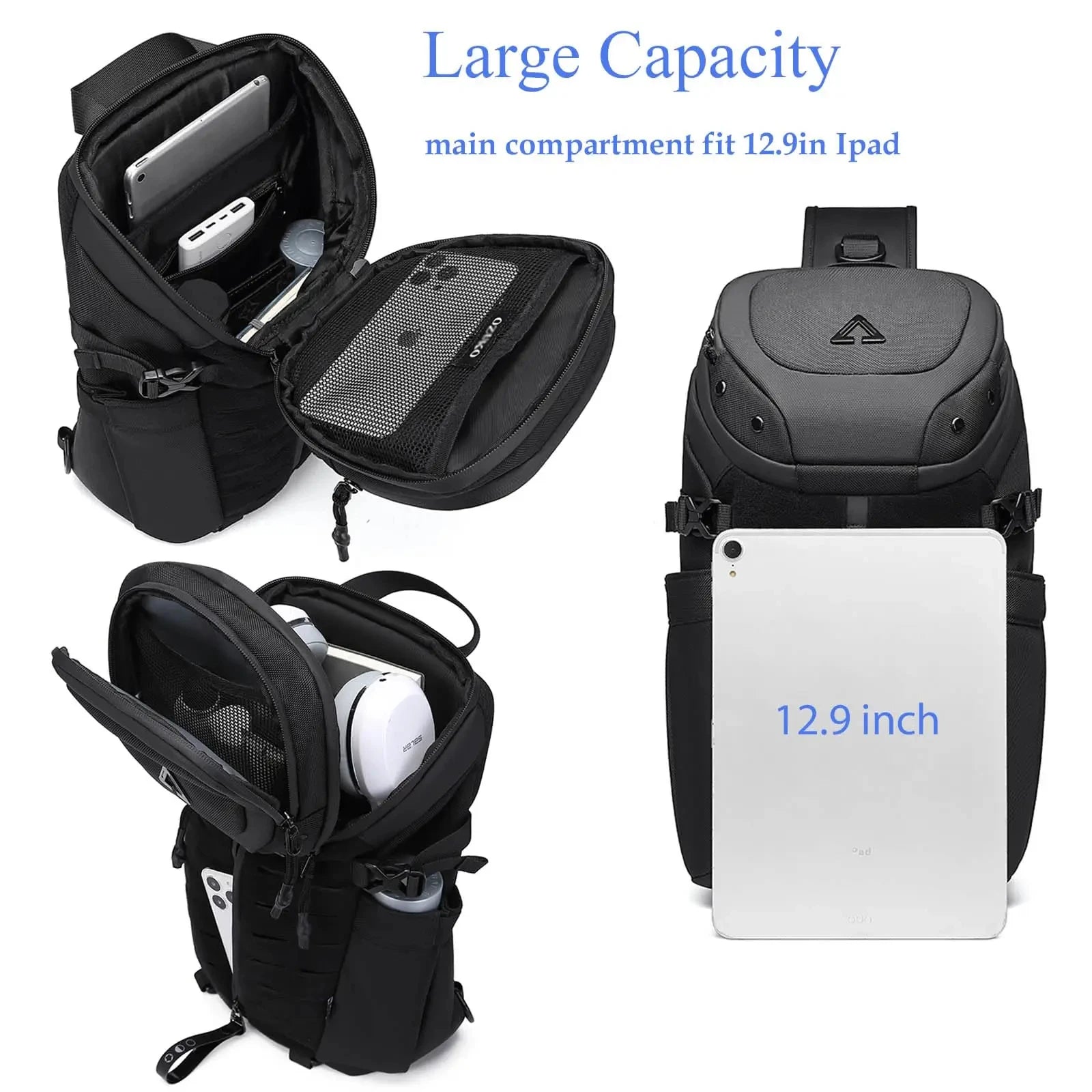 Anti-Theft Sling Bag | USB Charging Waterproof Crossbody Backpack