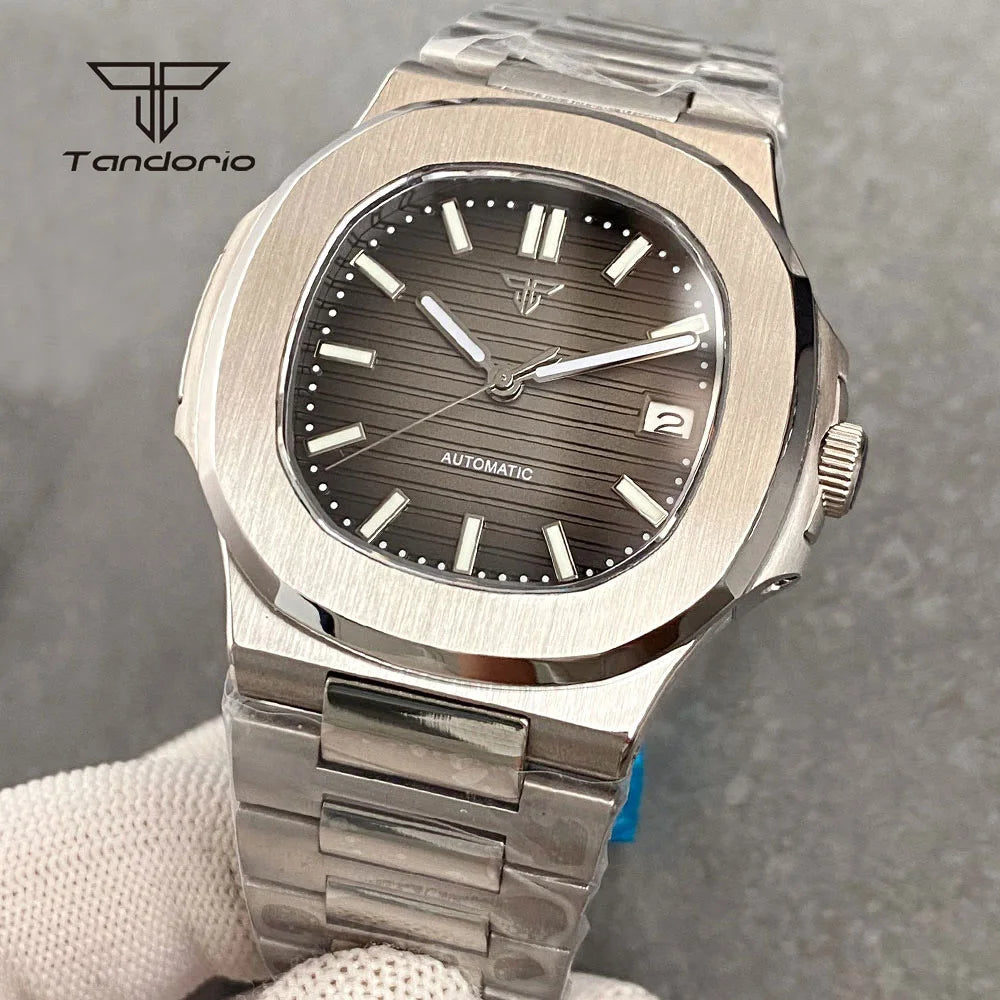 Tandorio Square Automatic Watch - Sapphire, Lume, NH35