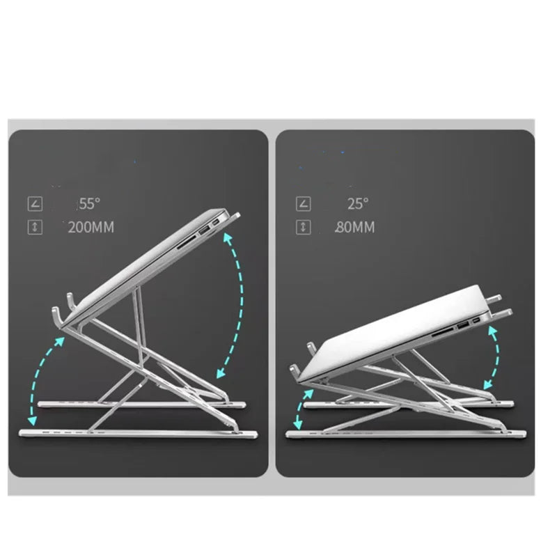 Ergonomic Laptop Stand - Adjustable & Portable Desk Riser for Office