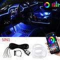 Flexible RGB LED Car Interior Lights - App Controlled EL Wire Strip