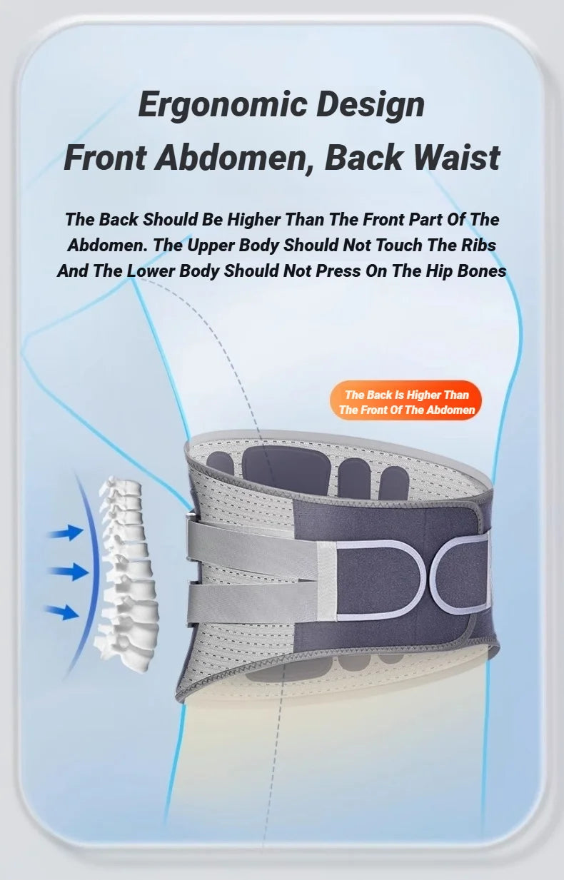 Back Brace Support Belt for Lower Back Pain Relief | Adjustable Lumbar Waist Support