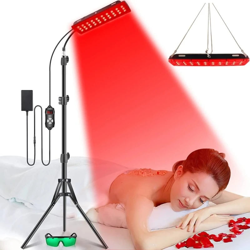 LED Red Light Therapy Lamp for Full Body & Face - Near Infrared for Joint Pain, Muscle Relief & Beauty