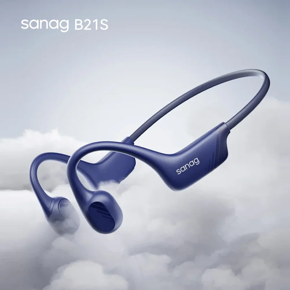Sanag B21S True Bone Conduction Bluetooth Earphones | HiFi Wireless Headset