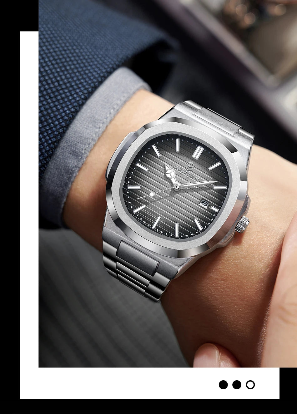 2026 Luxury Military Square Men's Watch - Waterproof Luminous Date Week Quartz